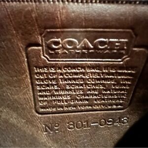 Vintage Coach, made in New York City, USA brown shoulder bag